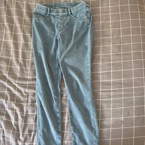 Light wash blue jeans